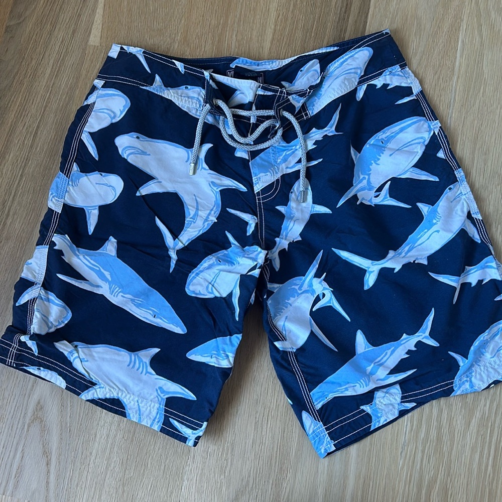 Men’s Vilebrequin blue shark bathing suit - size Large